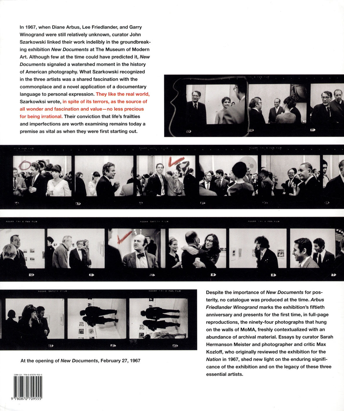 Arbus, Friedlander, Winogran / New Documents, 1967