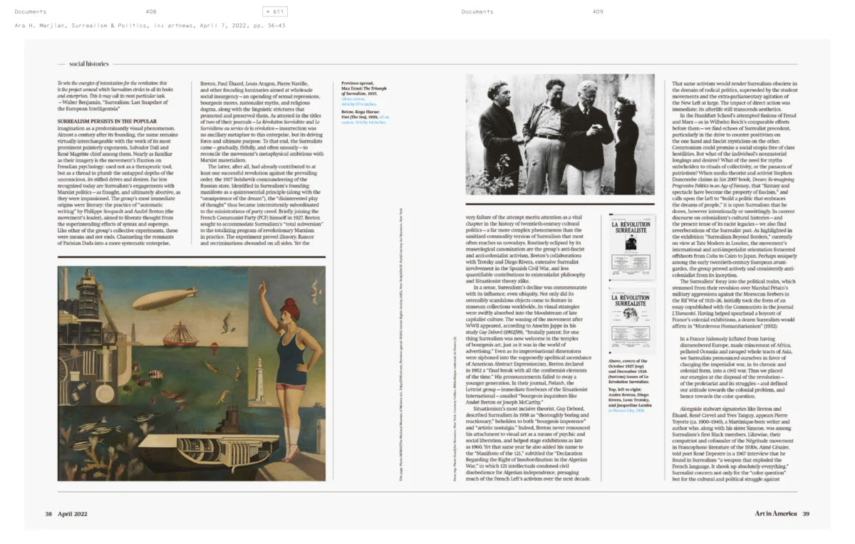 Surrealism and Anti-Fascism. Anthology