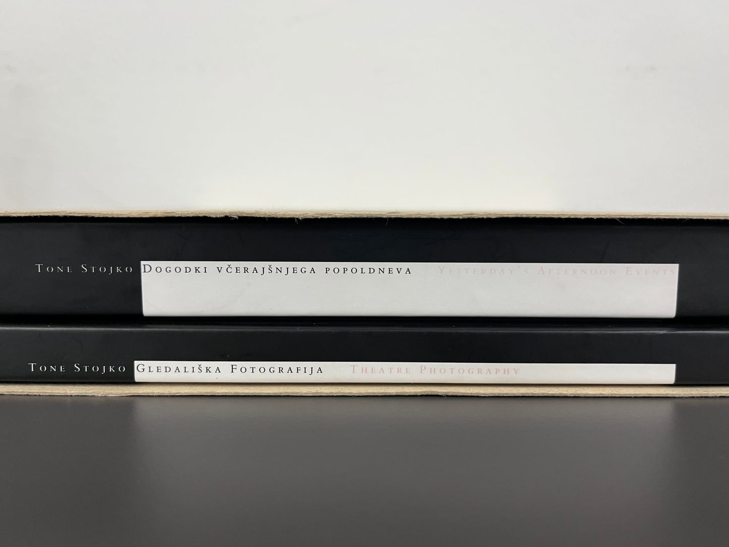 Tone Stojko / Theatre Photography and Yesterday's Afternoon Events (set of two books)