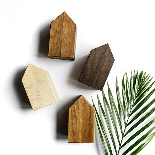Wood Code House Bookstand - Maple