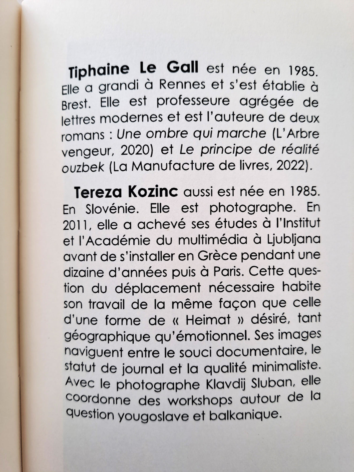 Je suis un monde, text by Tiphaine Le Gall, photography by Tereza Kozinc