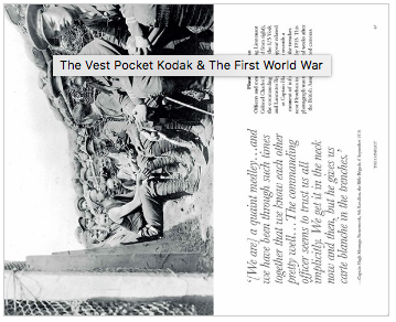 Jon Cooksey / The Vest Pocket Kodak & The First World War