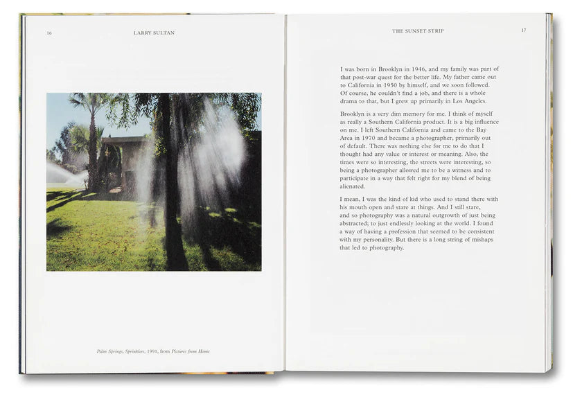 Water Over Thunder: Selected Writings Larry Sultan