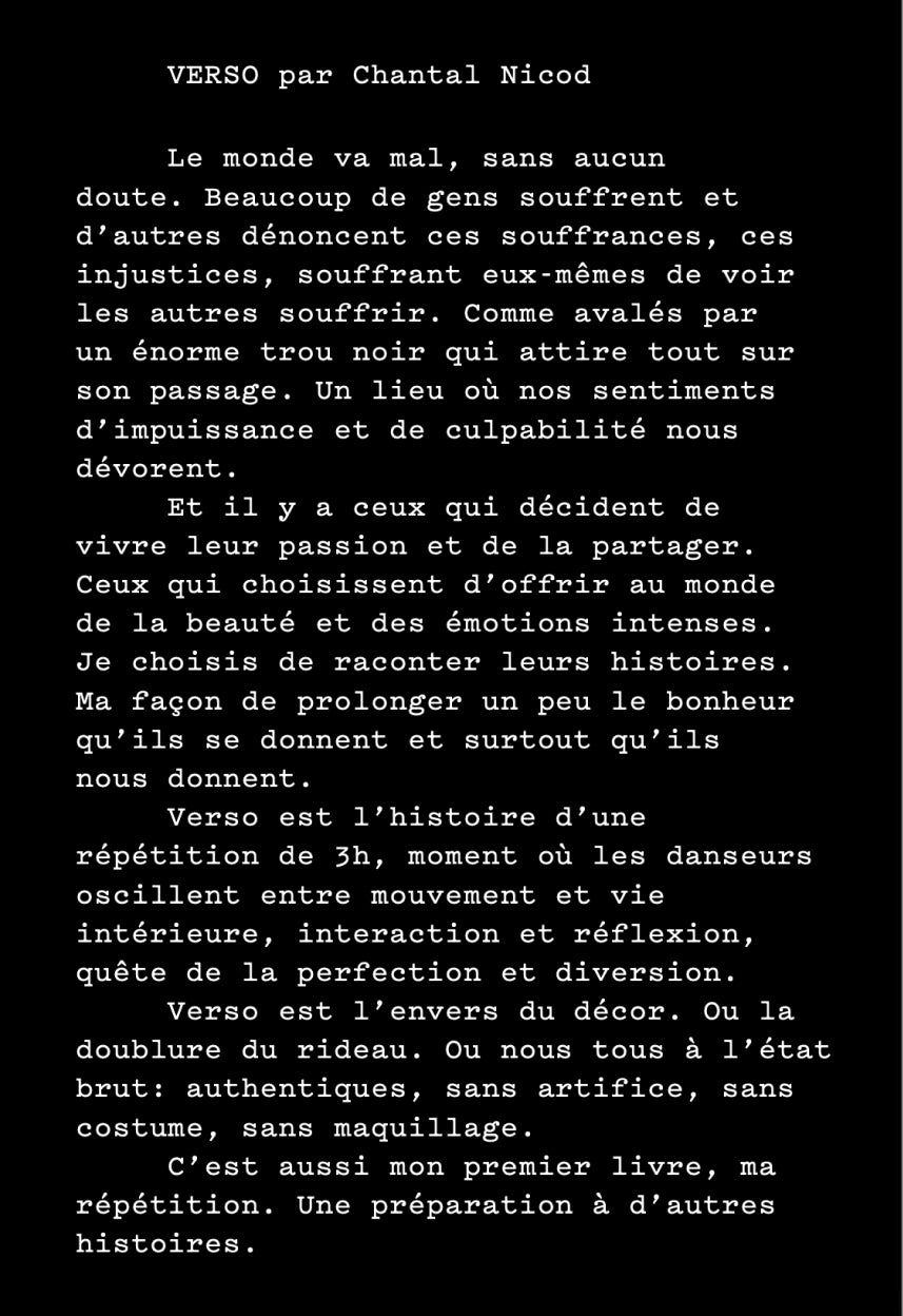 Chantal Nicod / Verso