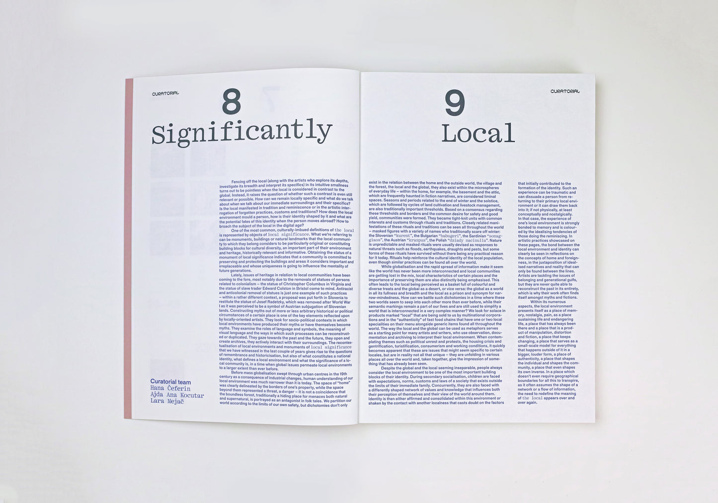 ETC. Magazine #1 2022 / Significantly Local
